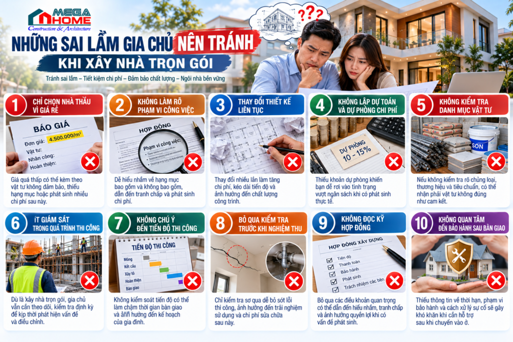 12 Kinh Nghiệm Xây Nhà Trọn Gói Gia Chủ Cần Biết Trước Khi Khởi Công