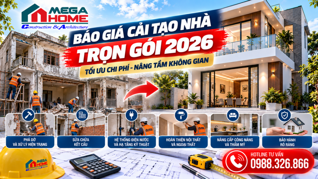 Báo Giá Cải Tạo Nhà Trọn Gói 2026