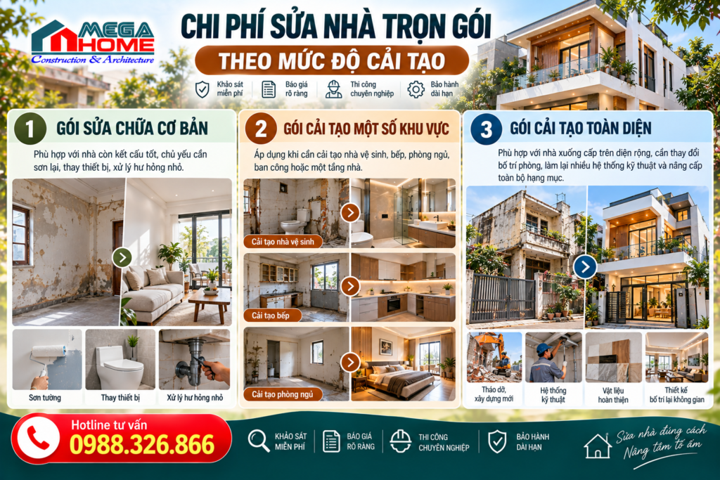 Báo Giá Sửa Chữa Nhà Trọn Gói Tại Hà Nội 2026
