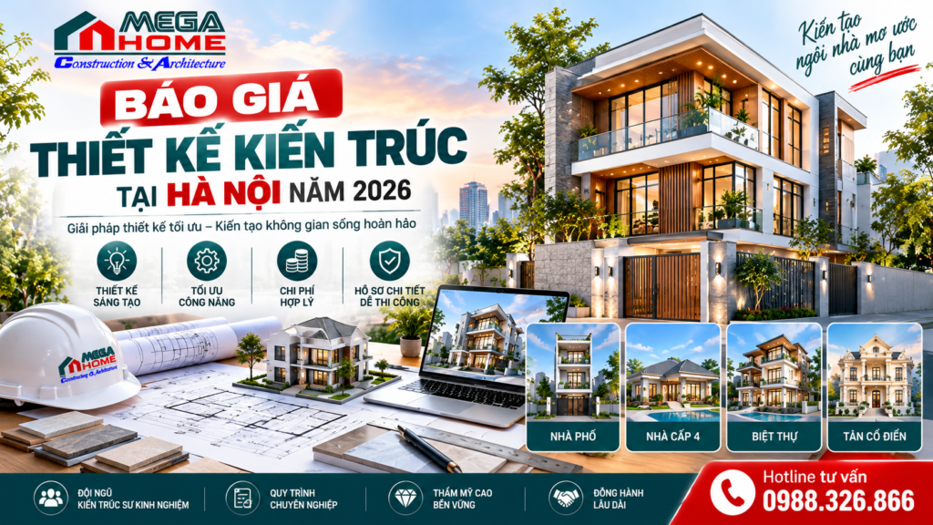 Báo Giá Thiết Kế Kiến Trúc Tại Hà Nội
