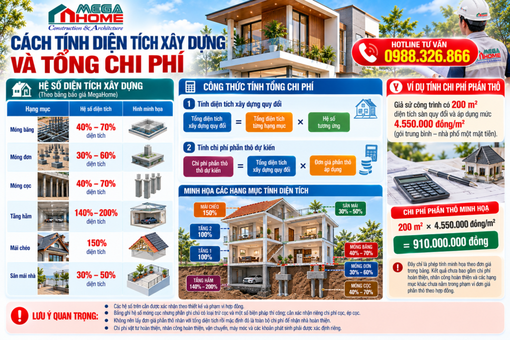 Báo Giá Xây Nhà Theo Từng Hạng Mục 2026 