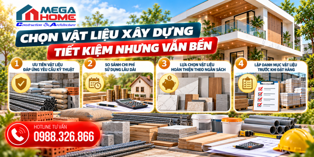 Chọn vật liệu xây dựng tiết kiệm nhưng vẫn bền