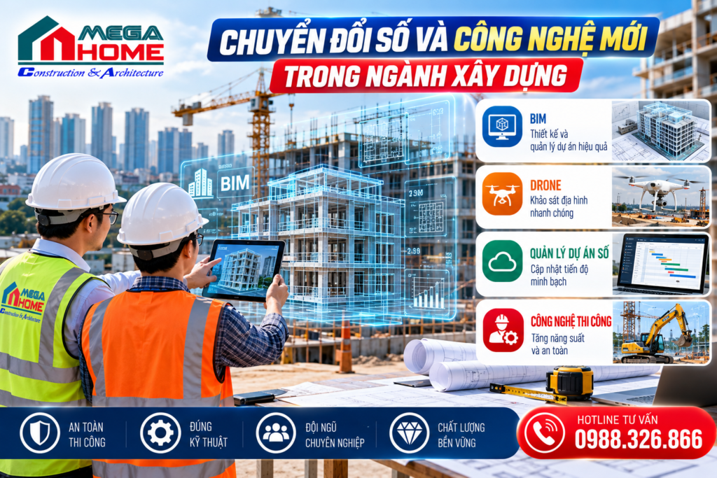 Chuyển đổi số và công nghệ mới trong ngành xây dựng