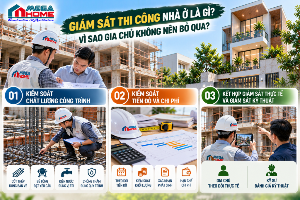 Giám sát thi công nhà ở là gì? Vì sao gia chủ không nên bỏ qua?