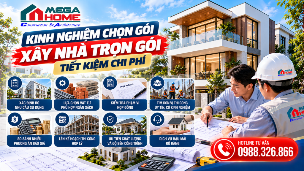 Kinh Nghiệm Chọn Gói Xây Nhà Trọn Gói Tiết Kiệm Chi Phí