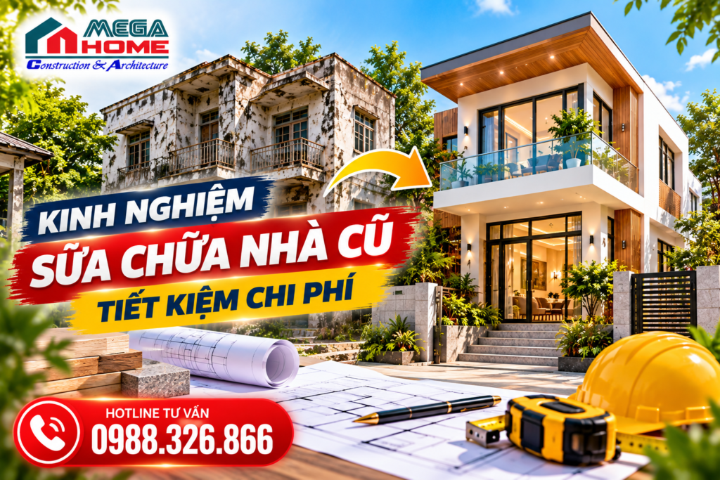 Kinh Nghiệm Sửa Chữa Nhà Cũ Tiết Kiệm Chi Phí