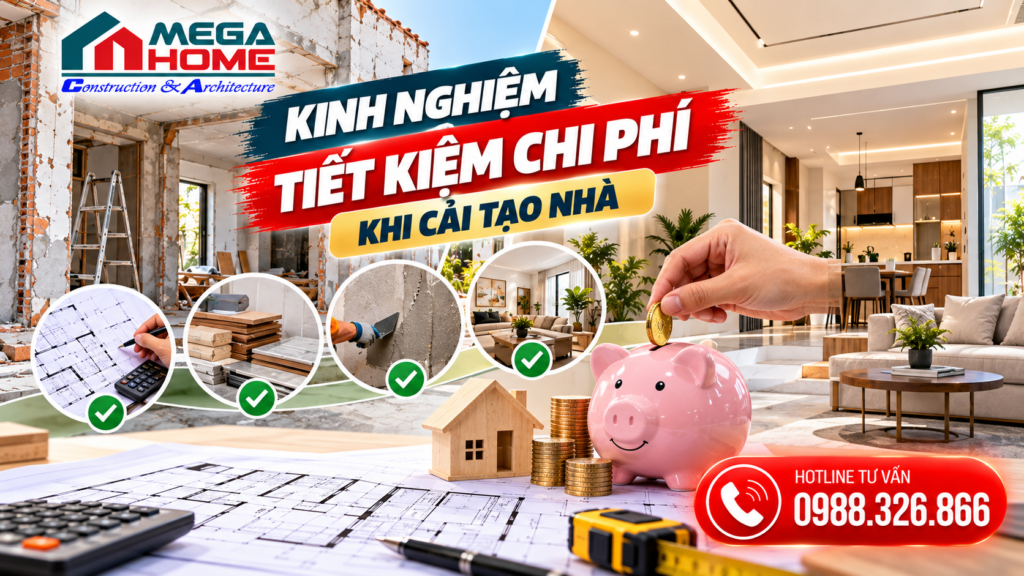 Kinh Nghiệm Tiết Kiệm Chi Phí Khi Cải Tạo Nhà