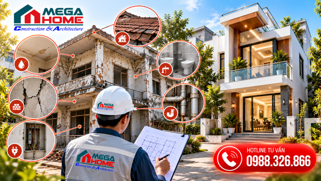 Những Hạng Mục Cần Kiểm Tra Trước Khi Cải Tạo Nhà Cũ