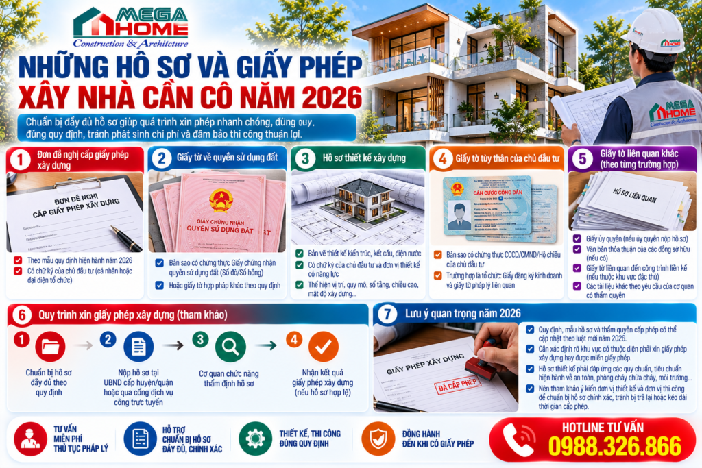 Những Hồ Sơ Và Giấy Phép Xây Nhà Cần Có Năm 2026