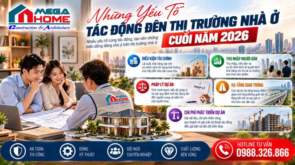 Những Yếu Tố Tác Động Đến Thị Trường Nhà Ở Cuối Năm 2026