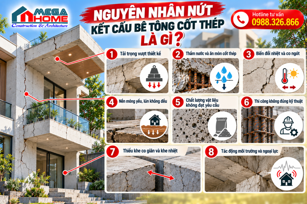 Phân Tích Nguyên Nhân Nứt Kết Cấu Bê Tông Cốt Thép