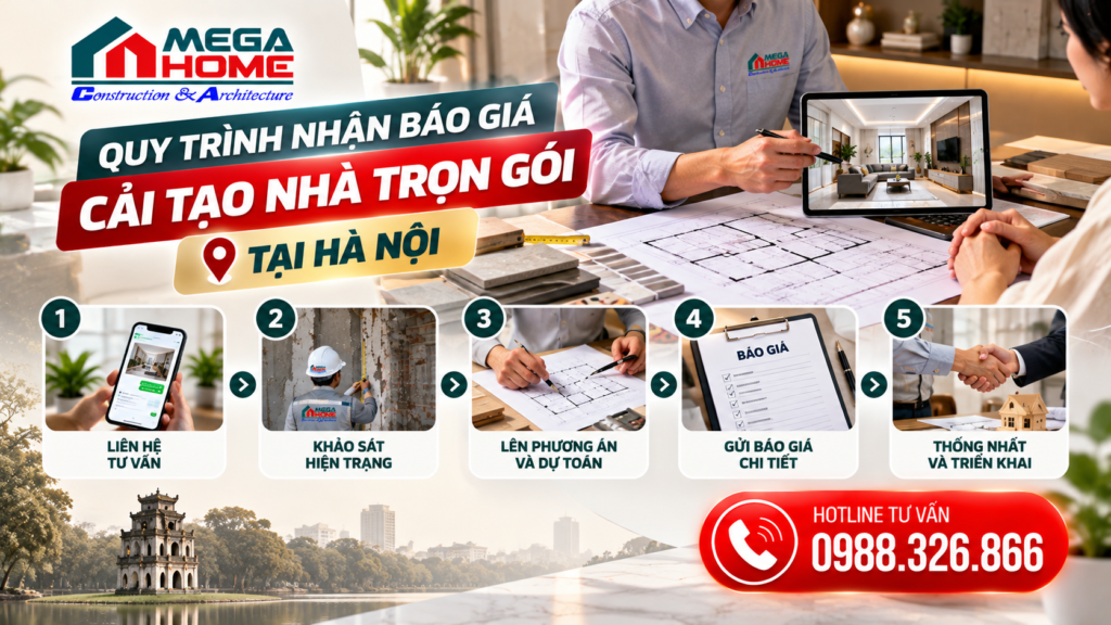Quy Trình Nhận Báo Giá Cải Tạo Nhà Trọn Gói Tại Hà Nội