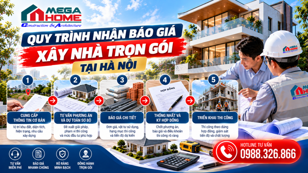 Quy Trình Nhận Báo Giá Xây Nhà Trọn Gói Tại Hà Nội