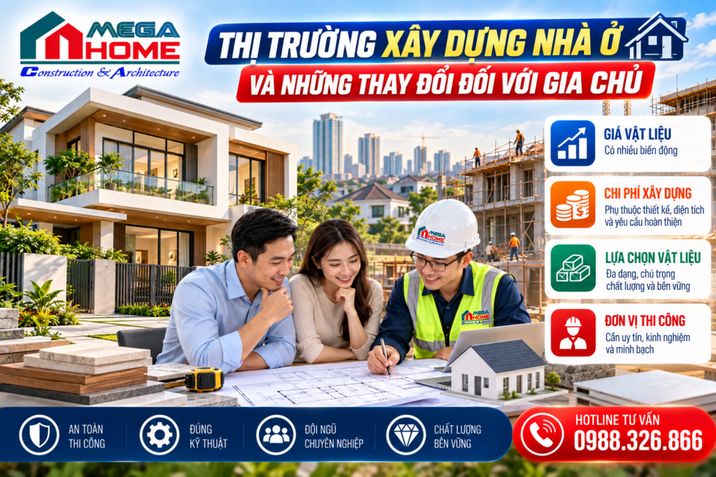 Thị trường xây dựng nhà ở và những thay đổi đối với gia chủ