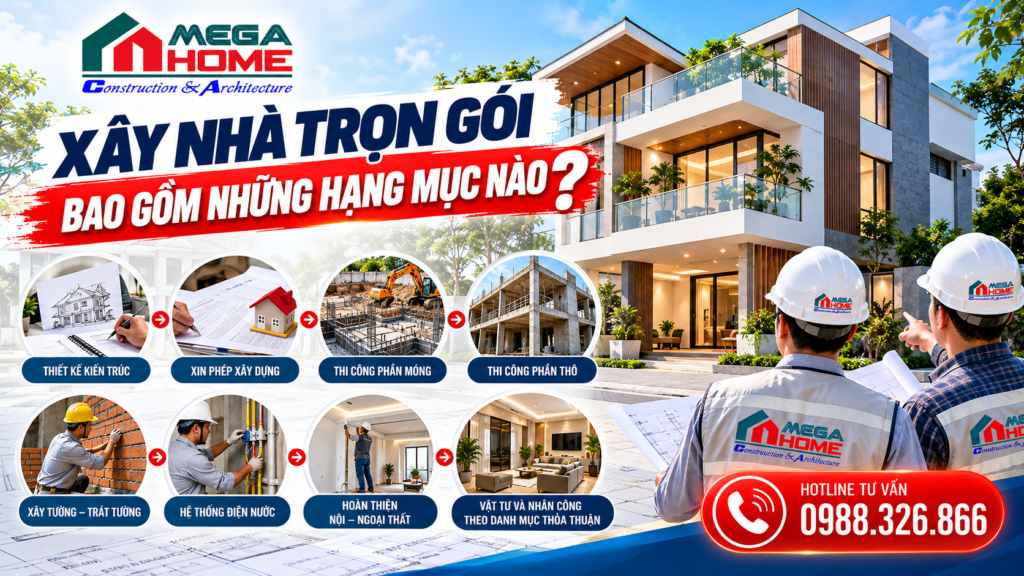 Xây Nhà Trọn Gói Bao Gồm Những Hạng Mục Nào?