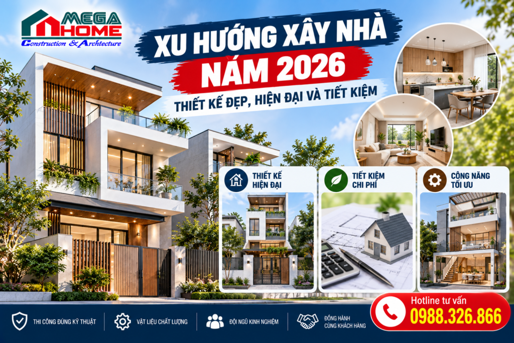 Xu hướng xây nhà năm 2026 tại Hà Nội và miền Bắc